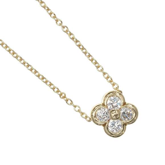 Tiffany & Co. necklace bezel-set 18K Yellow Gold with diamonds approximate...
